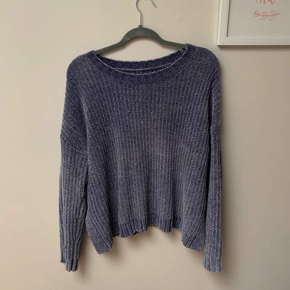 Knit Sweater In Purple